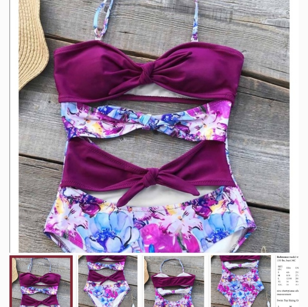 Cupshe One Piece Swimming Suit Swim Suit M